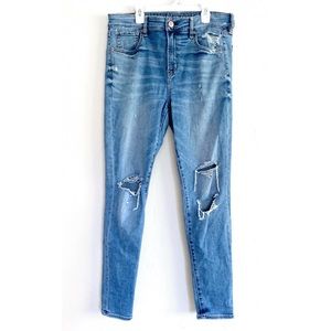 American Eagle Distressed Hi-Rise Jeggings